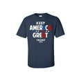 thumbnail image 1 of Political Keep America Great Again Adult Short Sleeve T-shirt-Navy-XSmall, 1 of 4