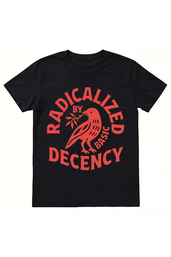 Political Protest Graphic Pure Cotton T-Shirt Soft Light Loose Women's & Men's Summer Wear