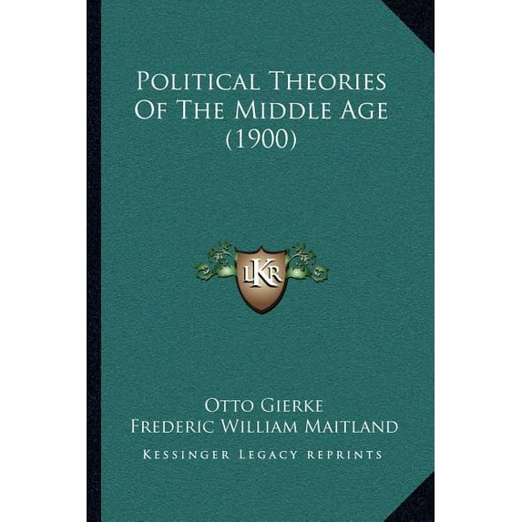 Political Theories Of The Middle Age (1900) (Paperback)