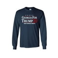 thumbnail image 1 of Political Trump 2020 Georgia for Trump Adult Unisex Long Sleeve Shirt-Navy-XXXL, 1 of 4