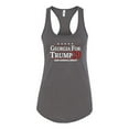 thumbnail image 1 of Political Trump 2020 Georgia for Trump Ladies Racerback Tank-Dark Gray-Small, 1 of 4
