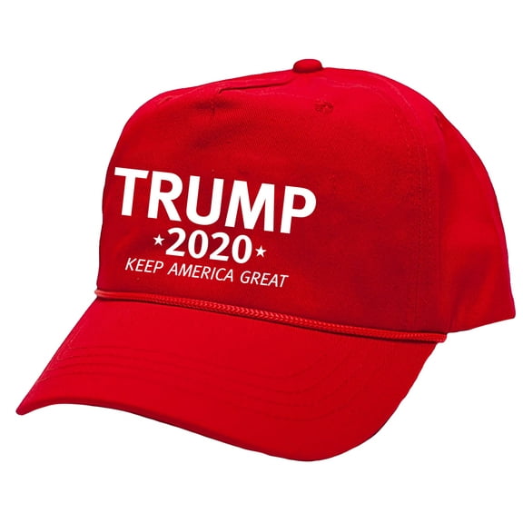Political Trump 2020 Keep America Great Embroidered Rope Hat-Red