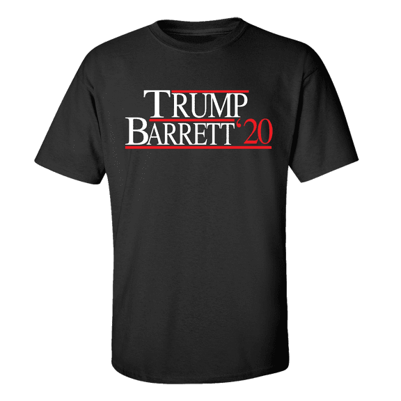 Political Trump Barrett '20 Supreme Court Amy Coney Barrett Short Sleeve T-shirt-Black-medium