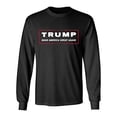 thumbnail image 1 of Political Trump Make America Great Again Adult Long Sleeve Shirt-Black-4XL, 1 of 4