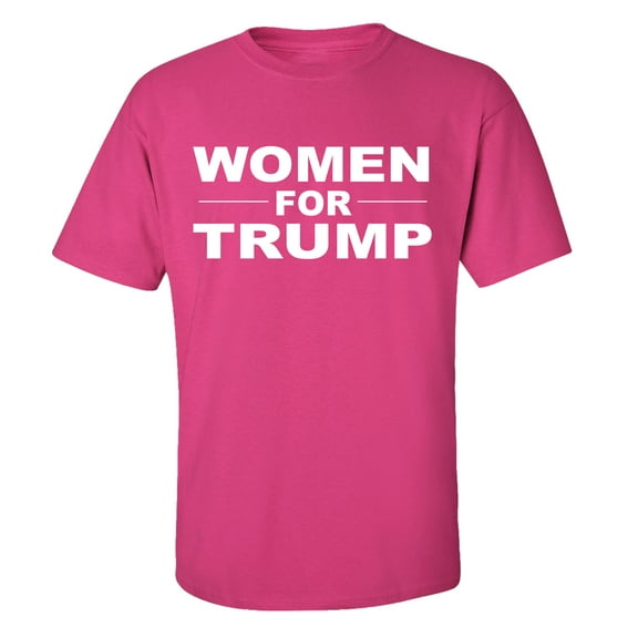 Political Women for Trump Adult Short Sleeve T-Shirt-Helconia-Medium