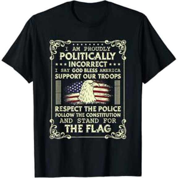 Politically Bless America Politic T-Shirt