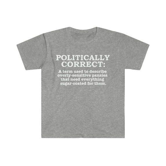 Politically Correct Definition Unisex T-shirt S-3XL Politically Incorrect