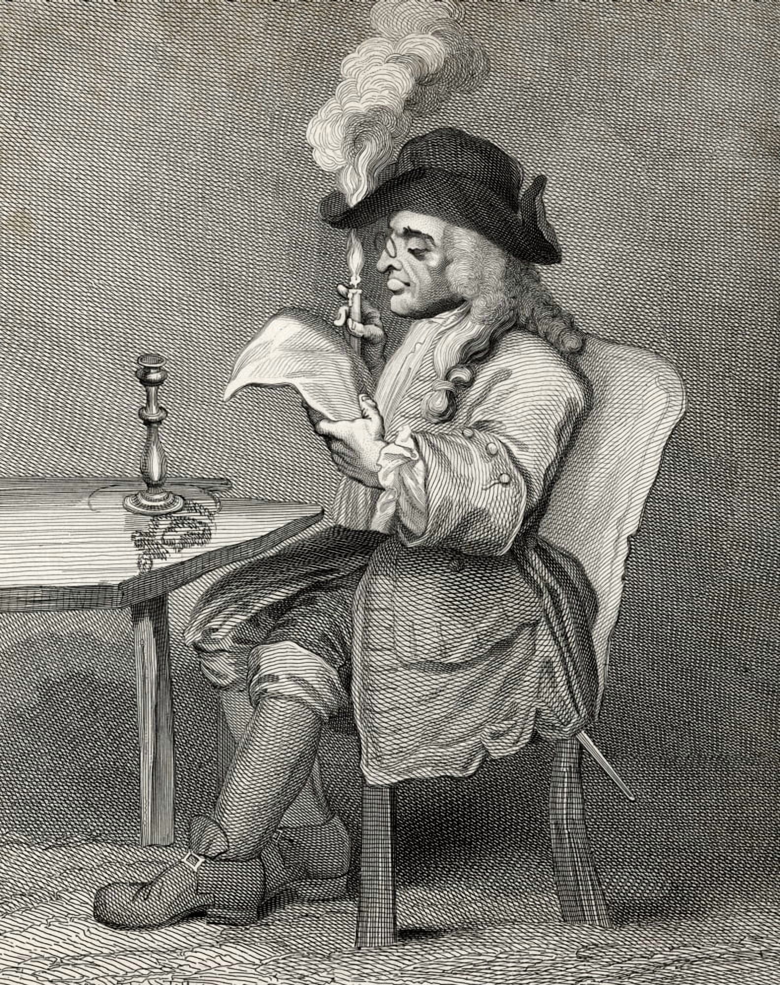 The Politician A Facsimile Of The Original Engraving From The Design By Hogarth From The Works Of Hogarth Published London 1833 Canvas Art - Ken Welsh Design Pics (24 x 32)