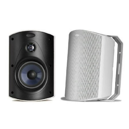 Polk Audio - Atrium6 5-1/4" Outdoor Speakers (Pair) - White