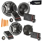 Polk Audio - A Pair Of DB6502 6.5" and A Pair Of DB5252" Component Speakers - Bundle Includes 2 Pair