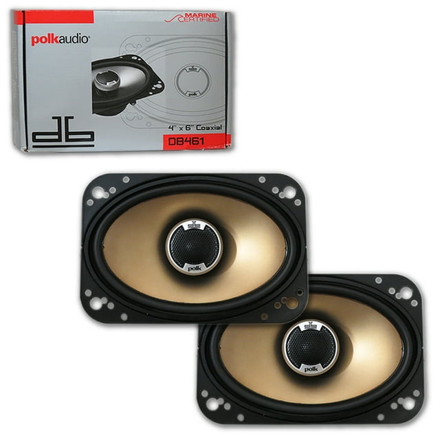 Polk Audio DB461 4 x 6inch 2way Car Audio Loud Speakers