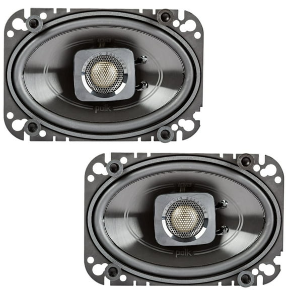 Polk Audio DB462 4" x 6" 150W Max 2-Way 4-Ohm Car Marine Stereo Coaxial Speakers