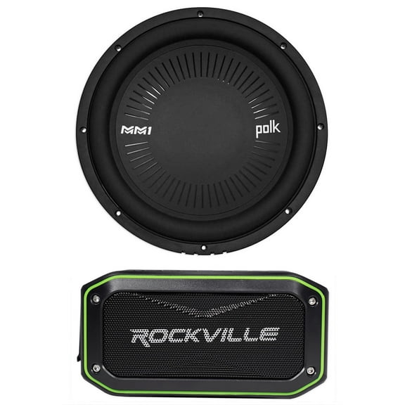 Polk Audio MM 1242 SVC 12 1260 Watt Car Audio Subwoofer Sub + Speaker