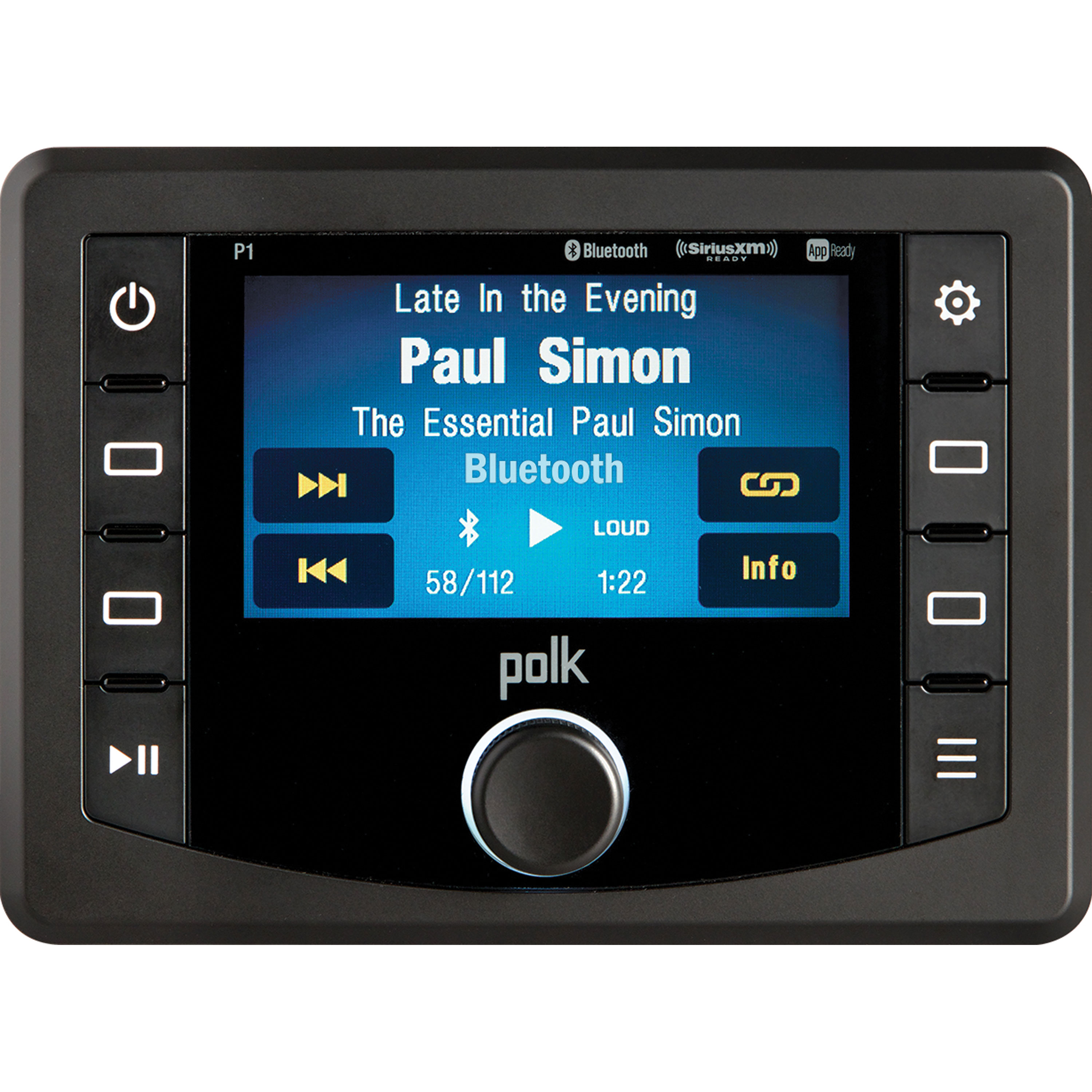 Polk Ultramarine PRC200BC – Stereo Marino Impermeabile IPX6 | Lettore Compatibile POLK PA450UM | Nero