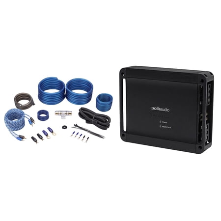 Polk Audio PAD2000.2 2-Channel 500w RMS Class D Car Amplifier+Amp Kit PA D2000.2