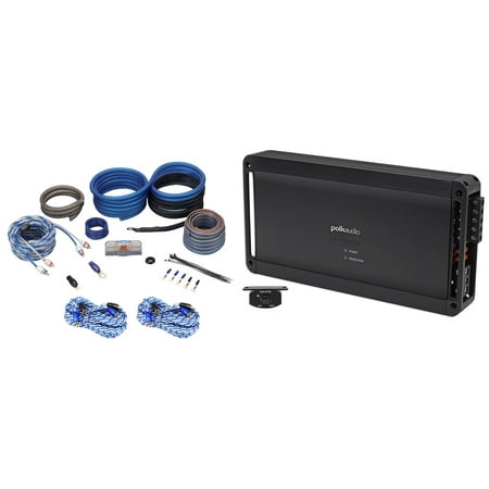 Polk Audio PAD5000.5 5-Channel 900w RMS 2-Ohm Car Amplifier+Amp Kit PA D5000.5