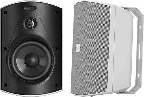 Polk Audio Patio 200 Indoor/Outdoor Speaker with 3/4" Anodized-Aluminum Dome Tweeter & 5" Mineral-Filled Polymer Cone Woofer, 2-Way Speaker System, All-Weather Durability, Wall Mountable, White White Patio - image 1 of 1