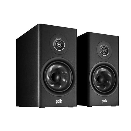 Polk Audio - Polk Reserve R200 Bookshelf Speaker, 1" Pinnacle Ring Tweeter & 6.5" Turbine Cone Woofer, Dolby Atmos & IMAX Enhanced - Black