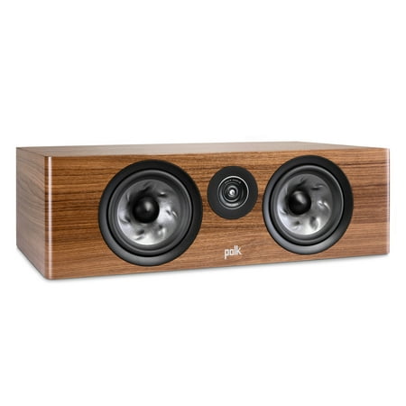 Polk Audio - Polk Reserve Series R400 Large Center Channel Loudspeaker, New 1" Pinnacle Ring Tweeter & Dual 6.5" Turbine Cone Woofers - Brown