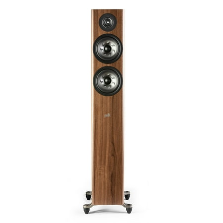 Polk Audio - Polk Reserve Series R500 Floorstanding Tower Speaker, New 1" Pinnacle Ring Tweeter & Dual 5.25" Turbine Cone Woofers - Brown