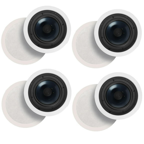 Polk Audio RC60i 2 Way In Ceiling Speakers - 4 Pack (White)