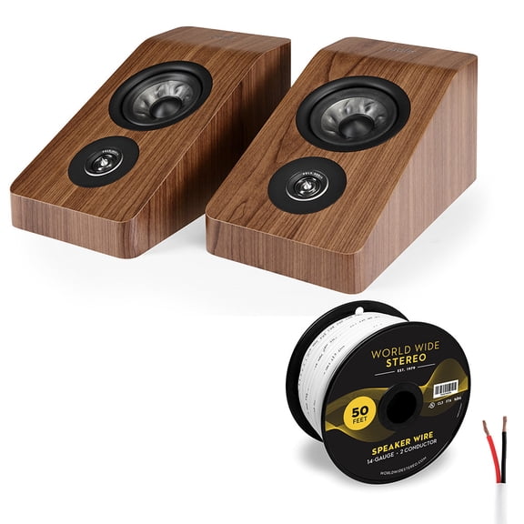 Polk Audio Reserve R900 Dolby Atmos Height Speaker Cable Bundle (Walnut)