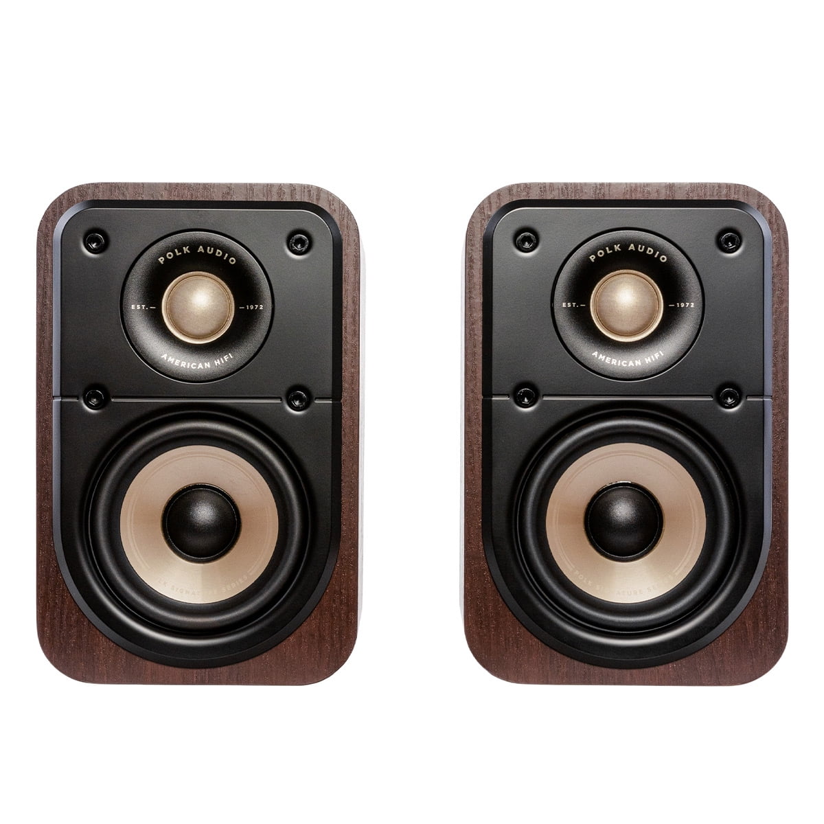 Polk audio signature elite ES10 ブラウン Polk Audio Signature Elite ES10 Surround Speakers - Pair (Walnut