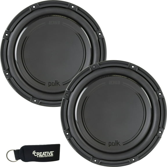 Polk Audio -Two DB1242SVC 12" Single 4-Ohm Voice Coil Subwoofers, Bundle - Marine Certified