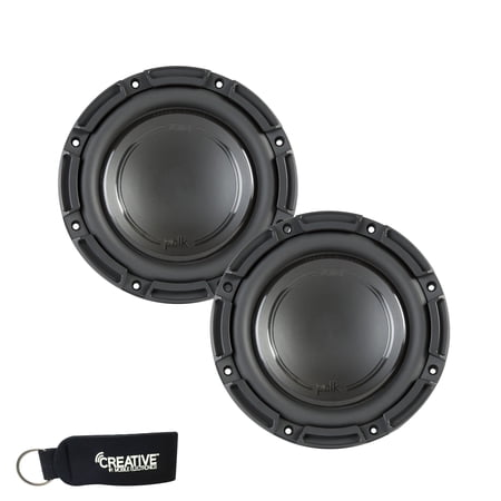 Polk Audio -Two DB842SVC 8" Single 4-Ohm Voice Coil Subwoofers, Bundle - Marine Certified