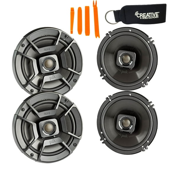 Polk Audio - Two Pairs Of DB652 6.5" Coaxial Speakers - Marine and Powersports Certification