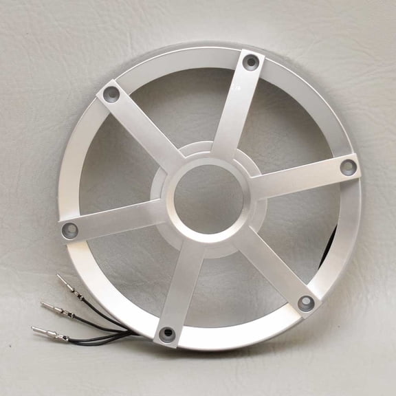 Polk Boat Speaker Grille 445729 | Silver 6 3/4 Inch LED