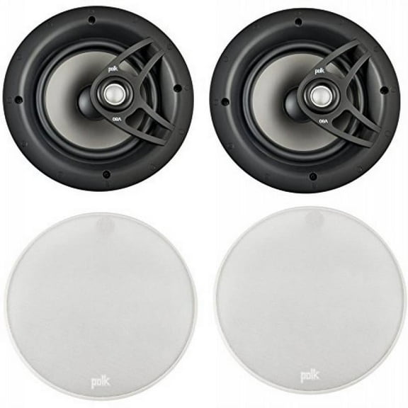 Polk High-Performance Easy-Io-Install 8" 2 Way 100 Watt In-Ceiling Surround Sound Speaker System (Set Of 4)