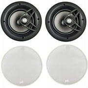 Polk High-Performance Easy-Io-Install 8 2 Way 100 Watt In-Ceiling Surround Sound Speaker System Set Of 4