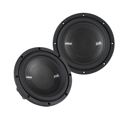 Polk MM842SVC 8" Single 4-Ohm Voice Coil Subwoofer Bundle Includes 2 woofers with Marine Certification