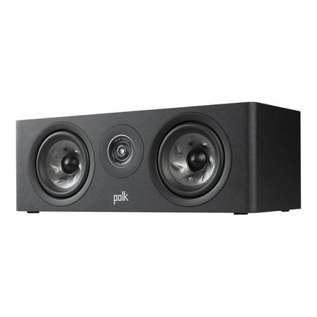 Polk Audio - Polk Reserve Series R300 Compact Center Channel Speaker, New 1" Pinnacle Ring Tweeter & Dual 5.25" Turbine Cone Woofers - Black