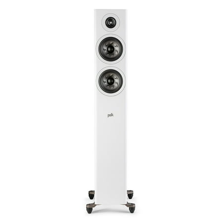 Polk Audio - Polk Reserve Series R500 Floorstanding Tower Speaker, New 1" Pinnacle Ring Tweeter & Dual 5.25" Turbine Cone Woofers - White