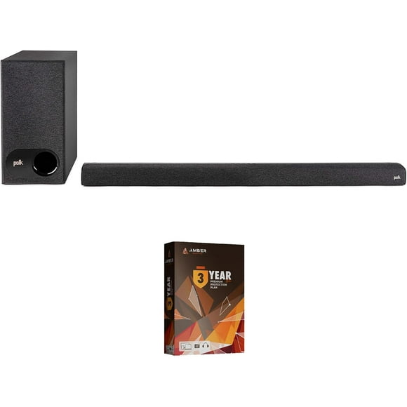 Polk SIGNA-S3 Universal Soundbar and Wireless Subwoofer with a 3 Year Coverage By Amber Protect (2020)