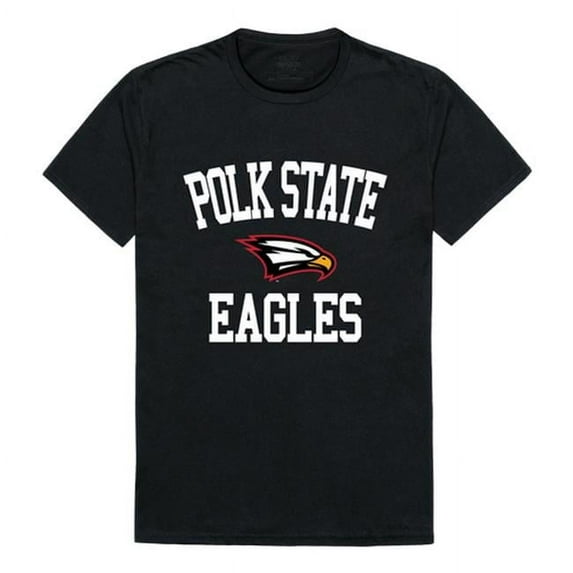 Polk State College Arch T-Shirt, Black & White - Small