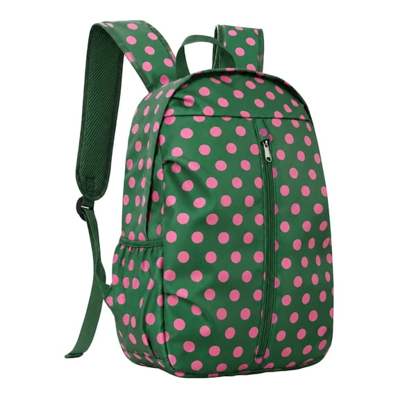 Polka Backpack for Travel Outdoor With Side Phone Pocket Student Daypack Lightweight Casual School