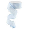 thumbnail image 1 of Polka Dot Accent Wired Ribbon,1.5 inch x 10 Yard, Blue, White, 1 of 1