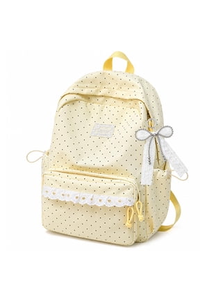 Polka Dot Backpack Coquette Aesthetic Backpack Large Laptop Daypack Kawaii Supplie with Bow Accessories
