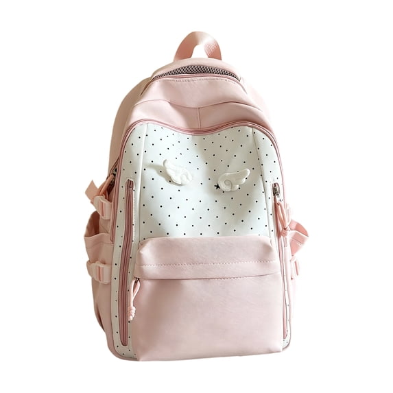 Polka Dot Backpack Cute Daypacks Large Kawaii Backpacks for Travel Daily Use