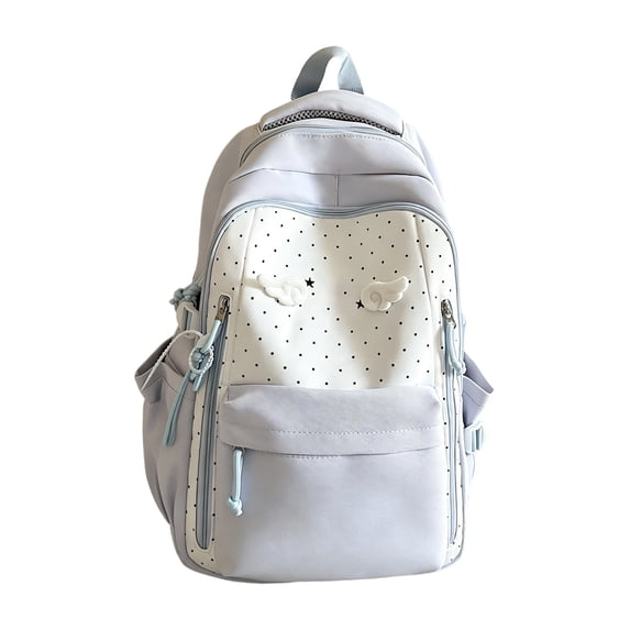 Polka Dot Backpack Cute Daypacks Large Kawaii Backpacks for Travel Daily Use