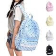thumbnail image 1 of Polka Dot Backpack Girls Cute Coquette Preppy Backpack with Lace Trim Kawaii Lightweight Large Capacity Daypack, 1 of 6