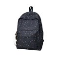 thumbnail image 1 of Polka Dot Backpack with Star Charm, Breathable Back Panel, Spacious Interior, Lightweight Daypack for Daily Activities and Fashion Look, 1 of 3