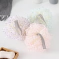 thumbnail image 1 of Polka Dot Bath Sponge - Textured Exfoliating Pouf with Hygienic Hanging System for Adults Use, 1 of 7