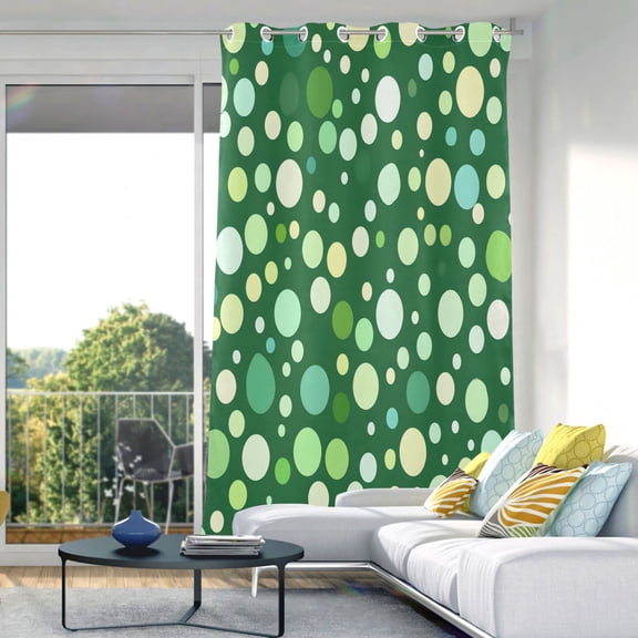 Polka Dot Blackout Curtains 84"x52" Thermal Insulated Curtain 1 Panel