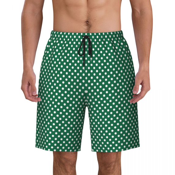 Polka Dot Board Shorts Summer Colorful Print Y2K Funny Beach Short Pants Men Sports Surf Quick Drying Design Swim Trunks
