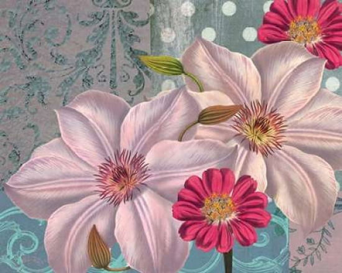 Polka Dot Bouquet 2 Canvas Art - Walter Robertson (24 x 30)