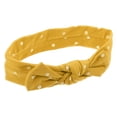 thumbnail image 1 of Polka Dot Bow Headband Fashion Cute Cotton Hair Band for Teenager Yellow  7.7Inch, 1 of 6